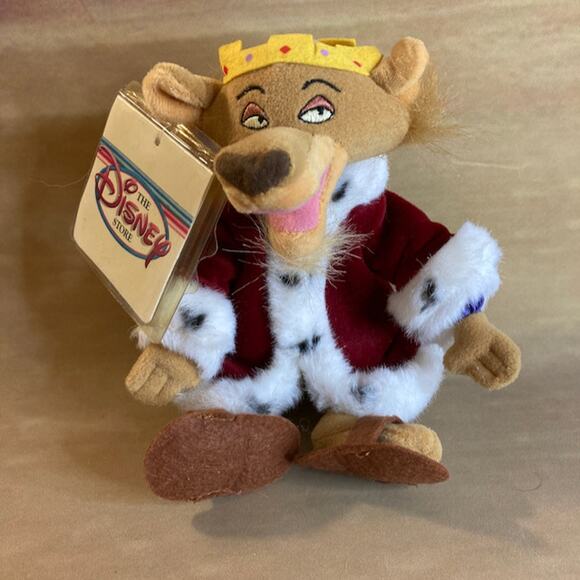 Vintage 90s Disney Store Mini Bean Bag Prince John Plush w/Tag EUC - Picture 1 of 4